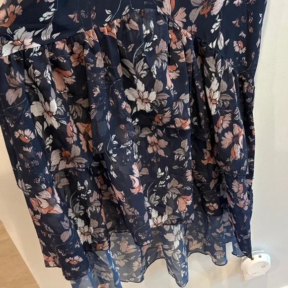Navy Floral Maxi Dress - Picture 3 of 8